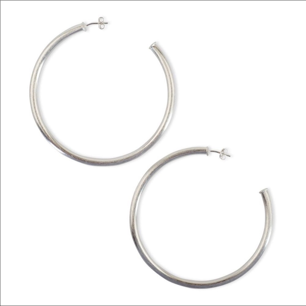 Sheila Fajl Silver Hoop Earrings